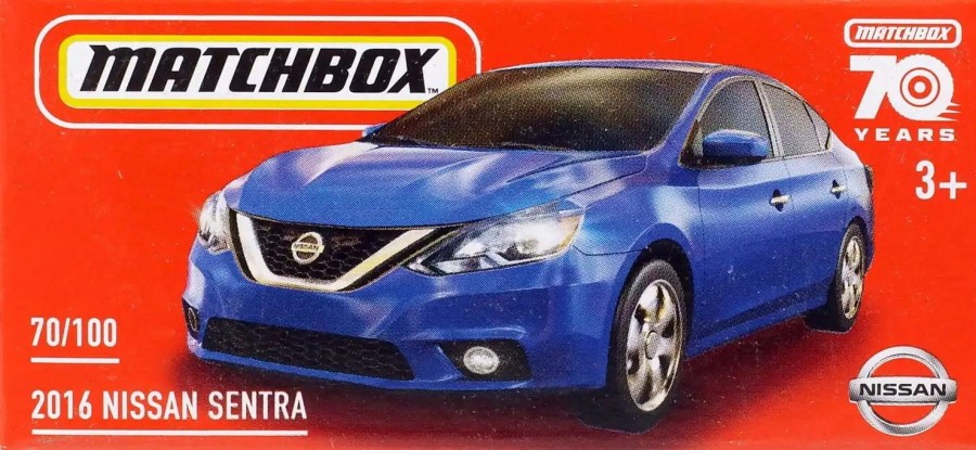 All Brands Mattel | Matchbox Power Grabs 2016 Nissan Sentra Diecast Car