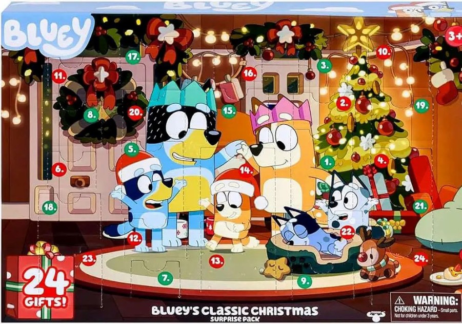 All Brands Moose Toys | Bluey Classic Christmas Surprise Pack Exclusive Advent Calendar [24 Gifts!]