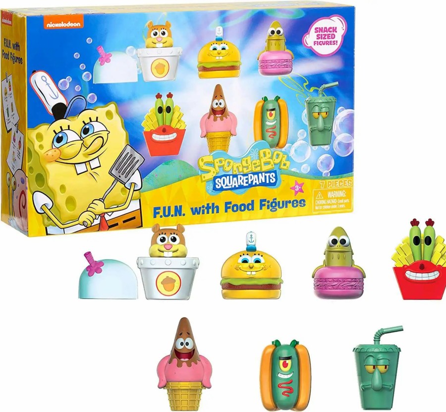 All Brands Just Play | Spongebob Squarepants Fun With Food Figures Exclusive 7-Pack Set