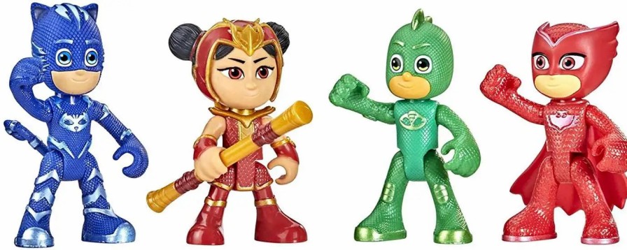 All Brands Hasbro Toys | Disney Junior Pj Masks Catboy, Owlette, Gekko & An Yu Exclusive Action Figure 4-Pack