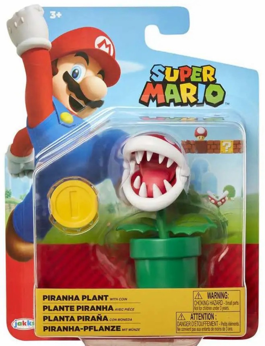 All Brands Jakks Pacific | World Of Nintendo Wave 29 Piranha Plant Action Figure [With Coin]