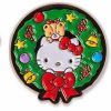 All Brands Kidrobot (NECA) | Sanrio Hello Kitty & Friends Happy Holidays Rudolph, Stocking & Wreath 1.5-Inch Enamel Pin Set 3-Pack (Pre-Order Ships February)