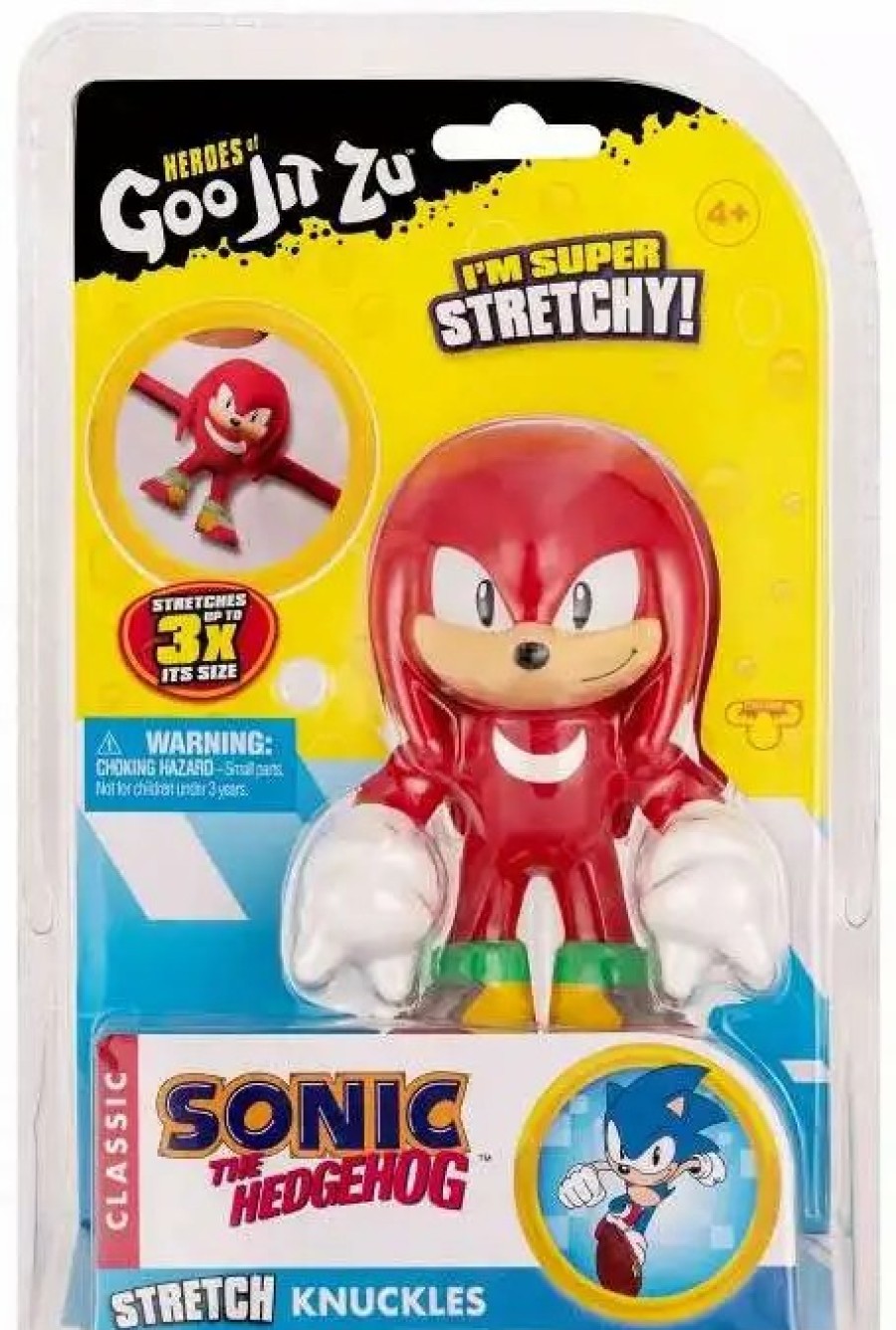 All Brands Moose Toys | Heroes Of Goo Jit Zu Sonic The Hedgehog Knuckles Action Figure [Classic, Stretch Knuckles!]