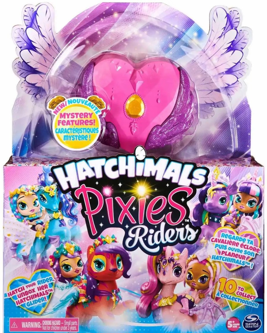 All Brands Spin Master | Hatchimals Pixies Riders Crystal Charlotte & Draggle Glider Figure