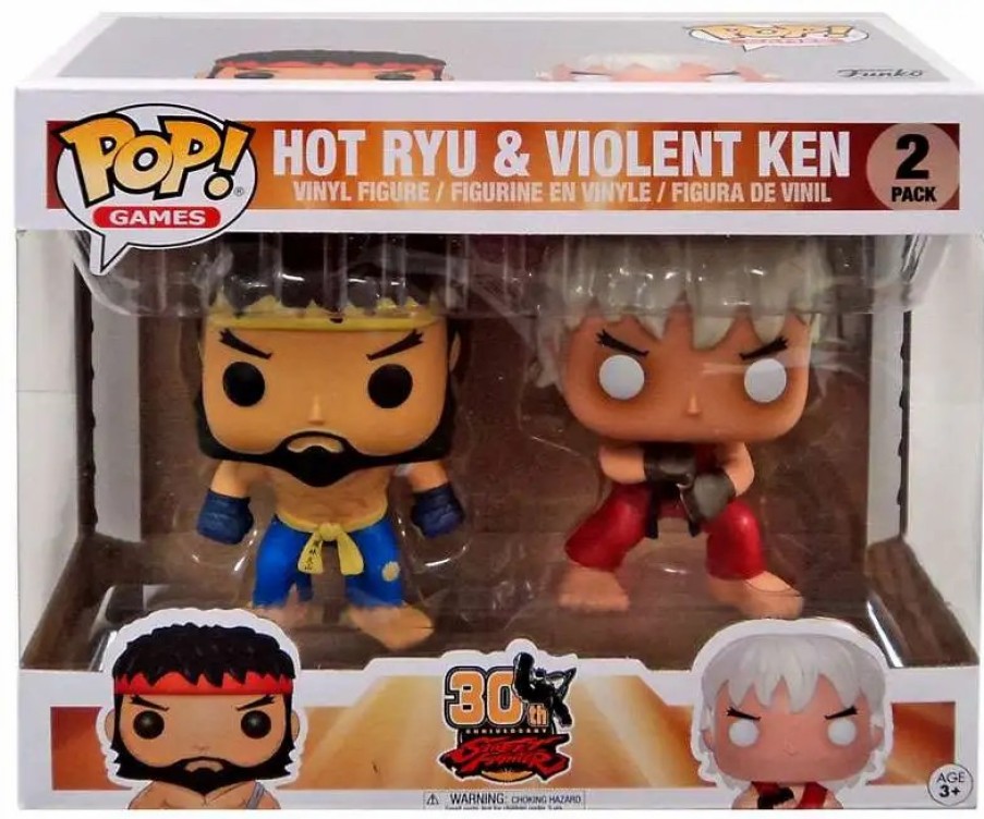 All Brands Funko | Funko Street Fighter Pop! Games Hot Ryu & Violent Ken Exclusive Vinyl Figure