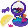 All Brands Mattel Toys | Polly Pocket Micro Clip & Comb Pool Compact Playset