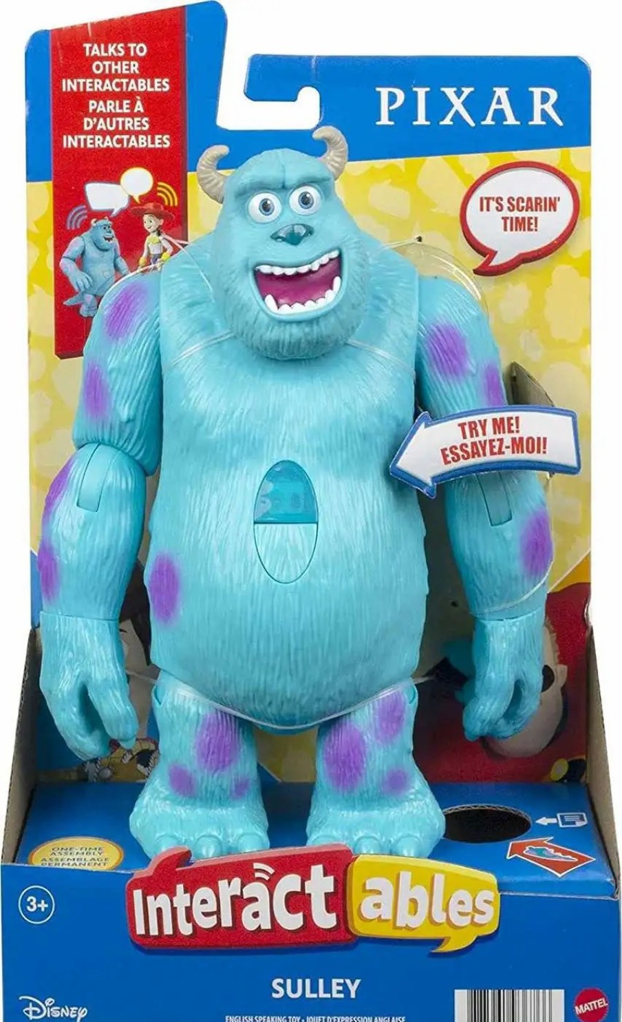 All Brands Mattel | Disney / Pixar Monsters Inc Interactables Sulley Action Figure