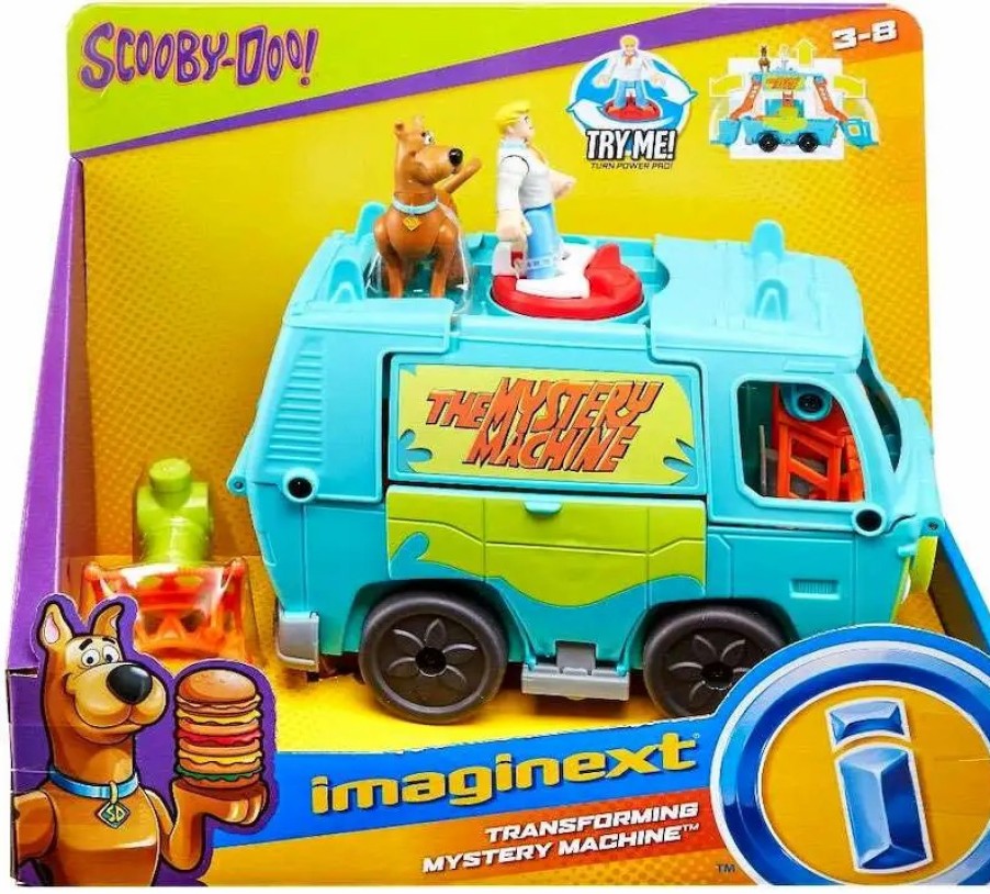 All Brands Fisher Price | Fisher Price Scooby Doo Imaginext Transforming Mystery Machine 3-Inch Figure Set