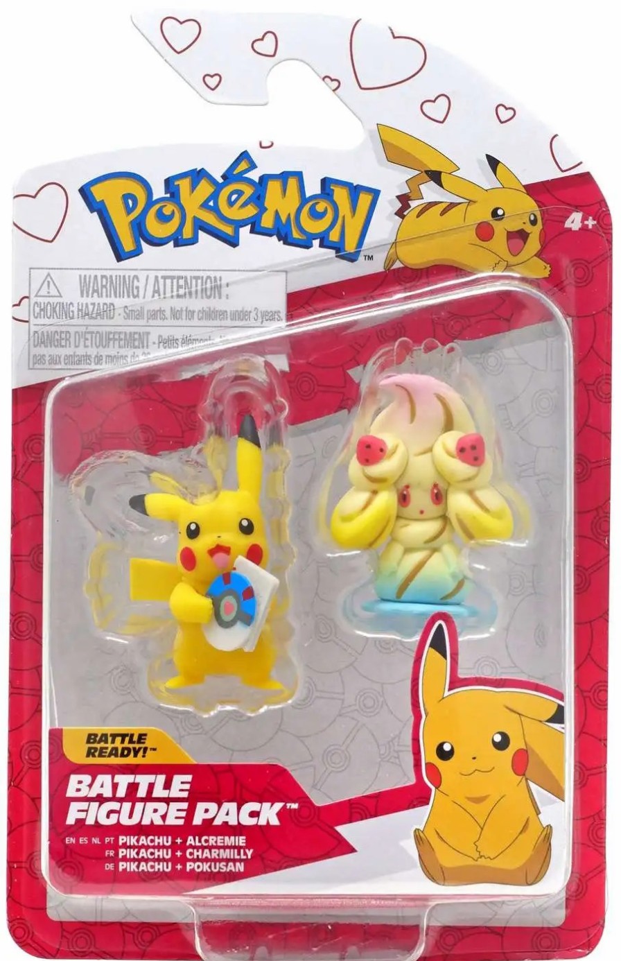 All Brands Jazwares | Pokemon Battle Figure Pikachu & Alcremie 3-Inch Mini Figure 2-Pack [Valentine'S Day]