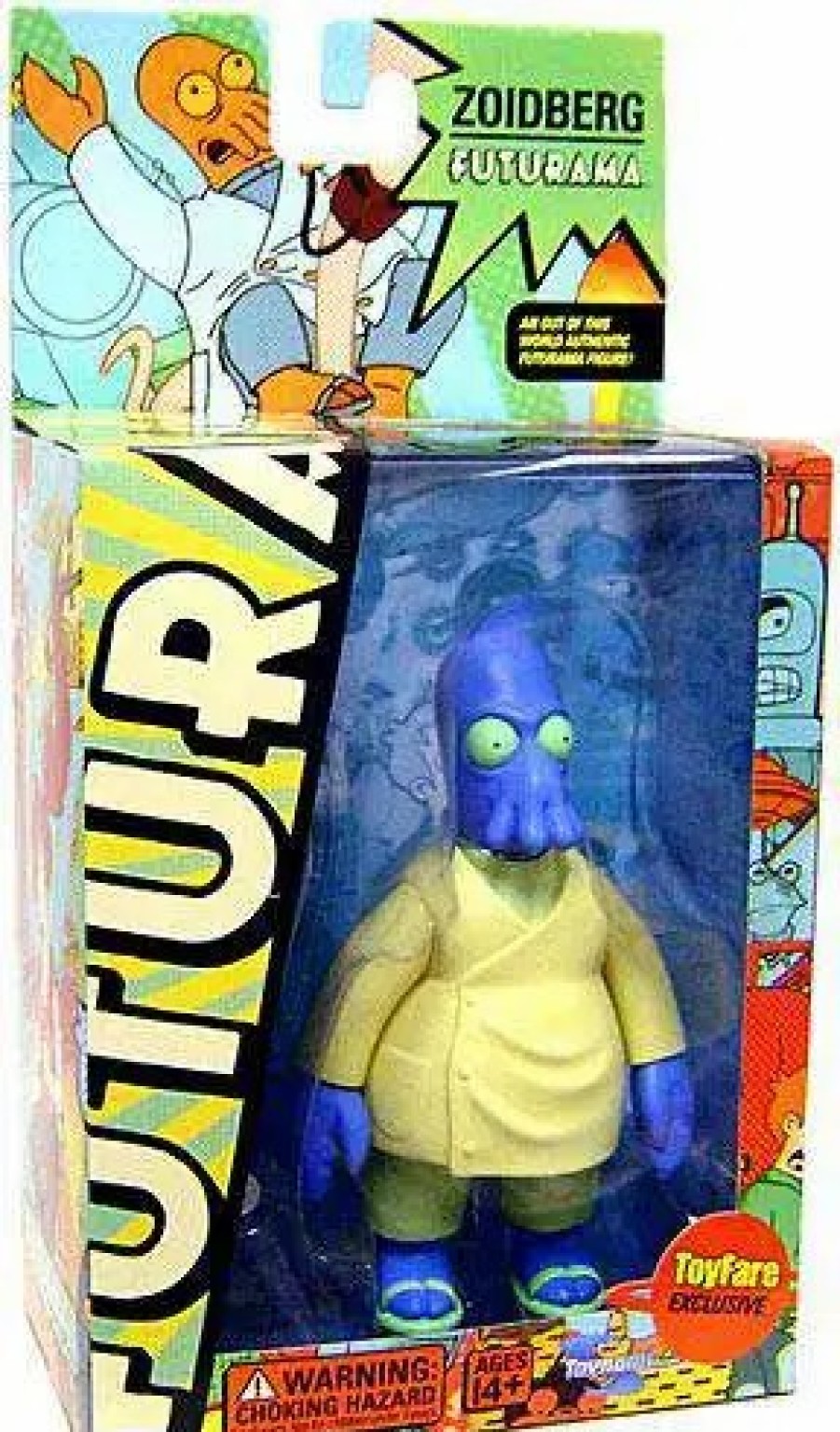 All Brands Toynami | Futurama Dr. Zoidberg Exclusive Action Figure [Universe B Parabox, Blue Version, Damaged Package]