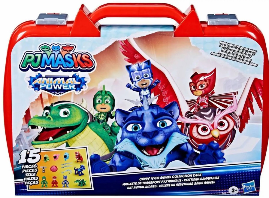 All Brands Hasbro | Disney Junior Pj Masks Animal Power Carry 'N Go Animal Collection Case 3-Inch Play Set