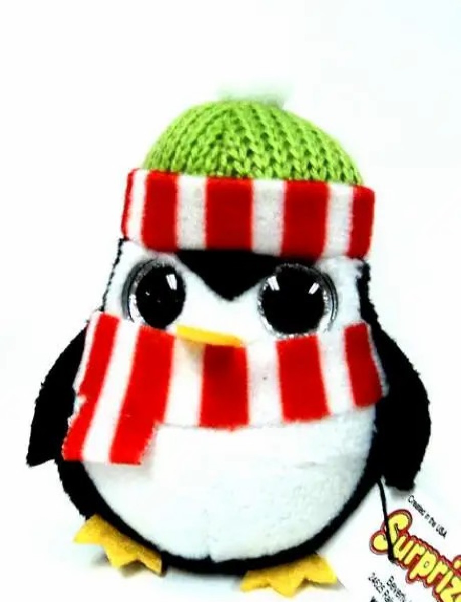 All Brands Beverly Hills Teddy Bear Company | Surprizamals Holiday Penguin Mini Plush