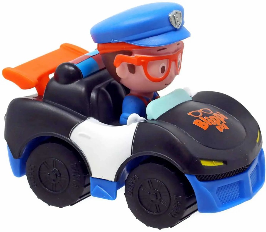 All Brands Jazwares | Blippi Police Car Mini Vehicle