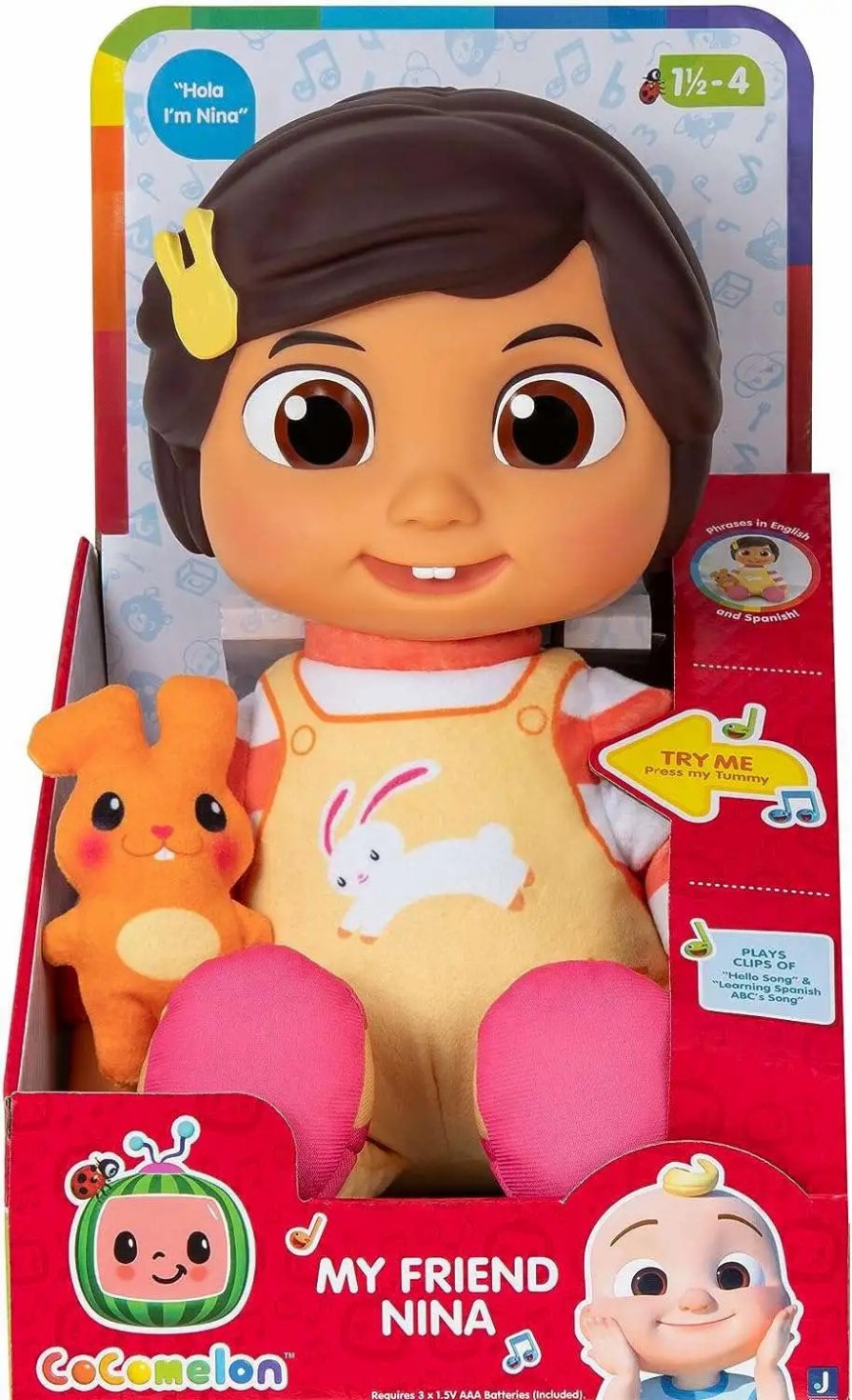 All Brands Jazwares | Cocomelon My Friend Nina Plush Figure With Sound