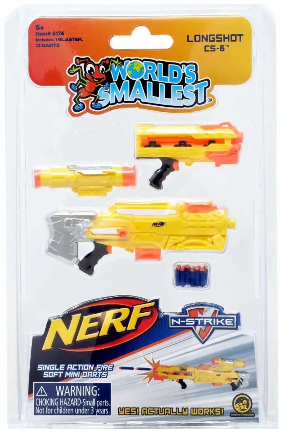 All Brands Super Impulse | Nerf World'S Smallest Longshot Cs-6 Blaster