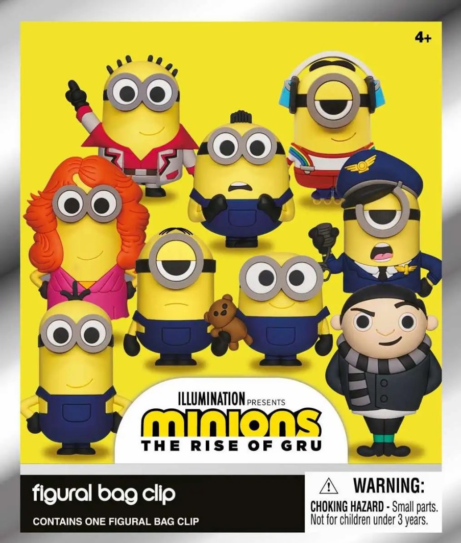 All Brands Monogram | Minions 3D Figural Bag Clip The Rise Of Gru Mystery Pack [1 Random Figure]