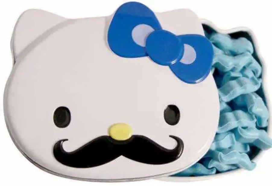 All Brands Boston America | Sanrio Hello Kitty Sweet 'Staches Candy Tin [Blue Bow]