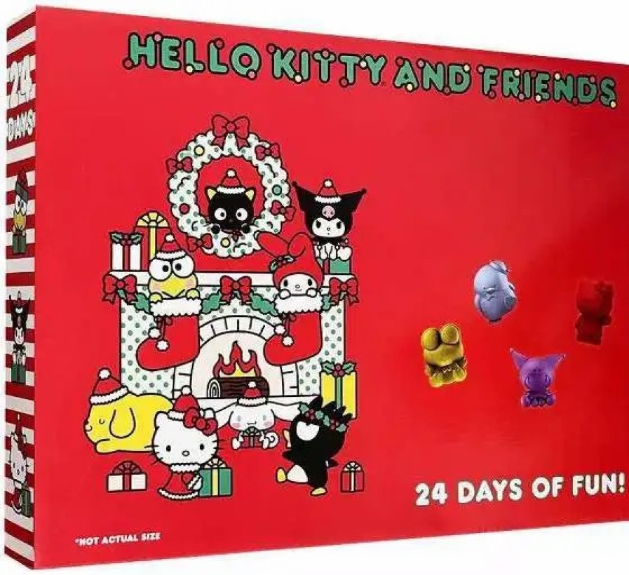 All Brands Surreal Entertainment | Sanrio Hello Kitty & Friends Holiday 24 Days Of Fun Advent Calendar [24 Random Colorful Squishies Figures]