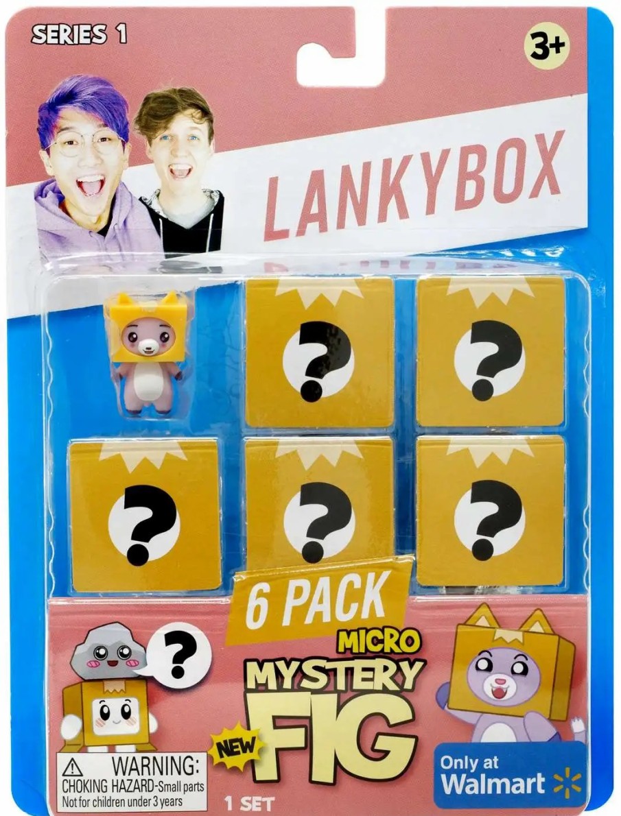 All Brands Bonkers Toy Co. | Lankybox Series 1 Micro Mystery Fig Exclusive 6-Pack