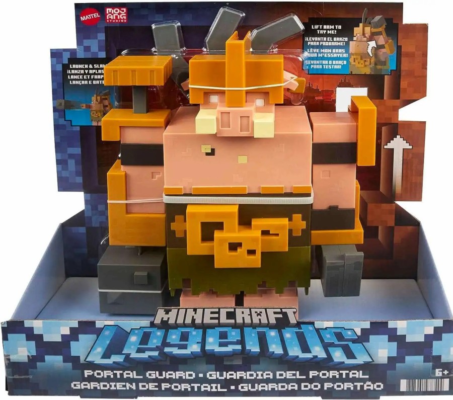 All Brands Mattel Toys | Minecraft Legends Portal Guard 3.25-Inch Playset