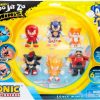 All Brands Moose Toys | Heroes Of Goo Jit Zu Sonic The Hedgehog Minis Sonic, Knuckles, Tails, Shadow, Super Sonic & Dr. Eggman Action Figure 6-Pack