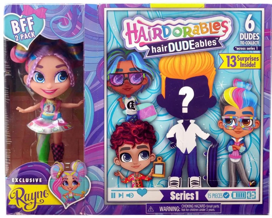 All Brands Just Play | Hairdorables Hairdudeables Series 1 Rayne Bff 2-Pack