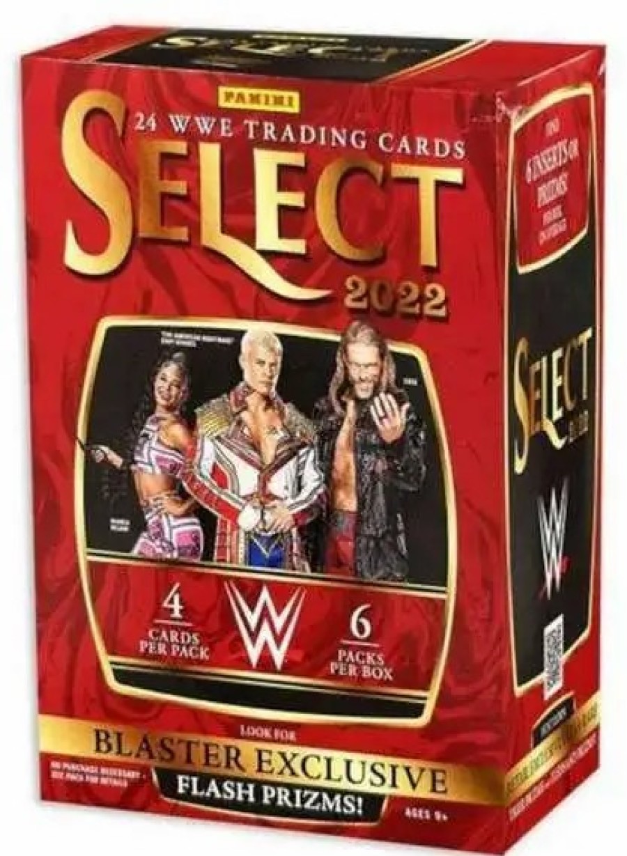 All Brands Panini | Wwe Wrestling 2022 Select Trading Card Blaster Box [6 Packs]