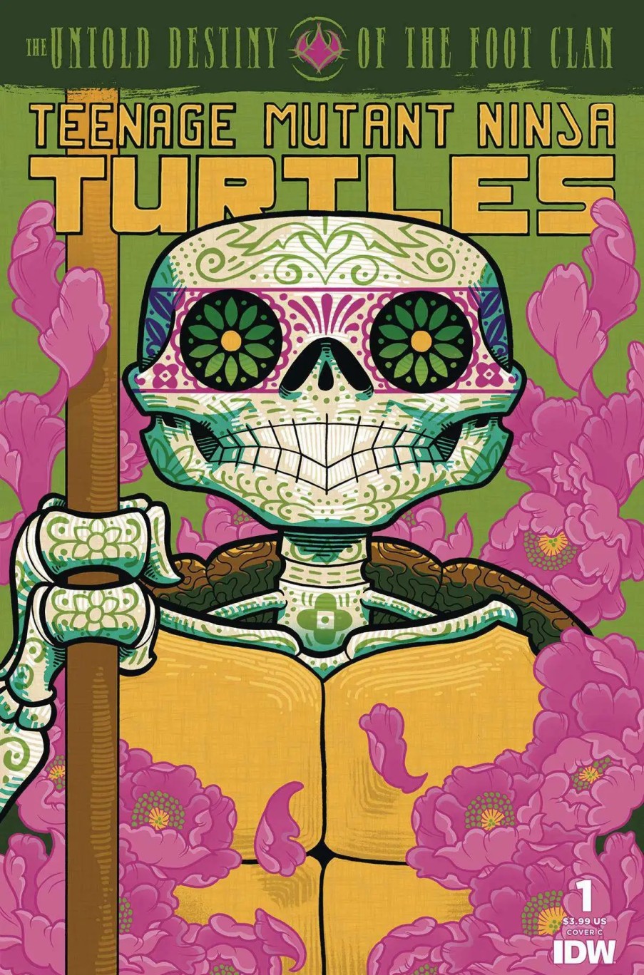 All Brands IDW Publishing | Idw Publishing Tmnt: Untold Destiny Of The Foot Clan #1 Comic Book [Dia De Los Muertos Cover C] (Pre-Order Ships March)