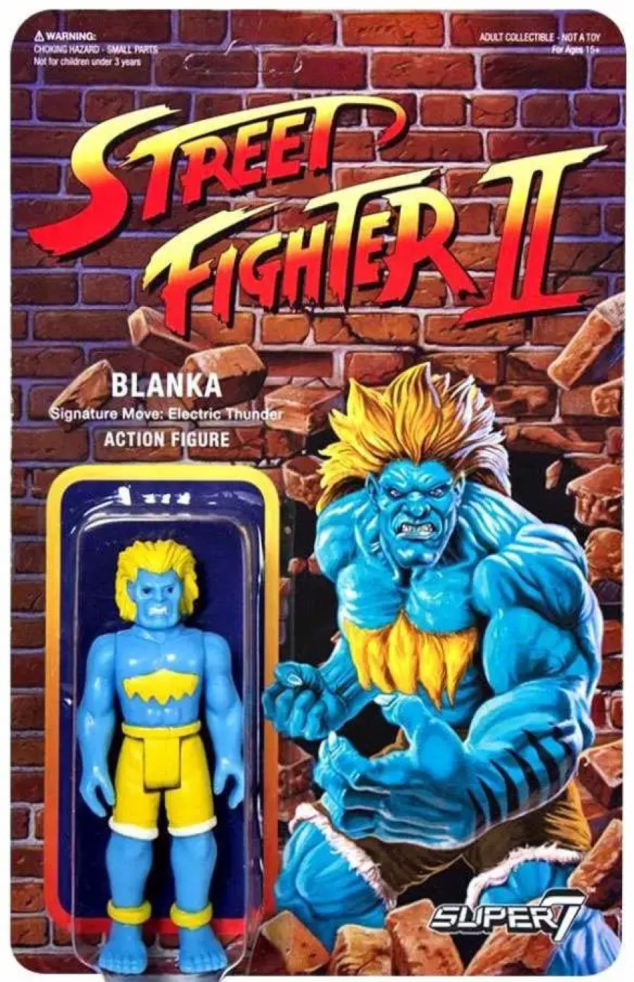 All Brands Super7 | Reaction Street Fighter Ii Blanka Exclusive Action Figure [Championship Edition]