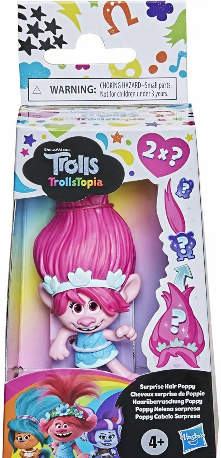 All Brands Hasbro Toys | Trolls World Tour Surprise Hair Poppy Doll