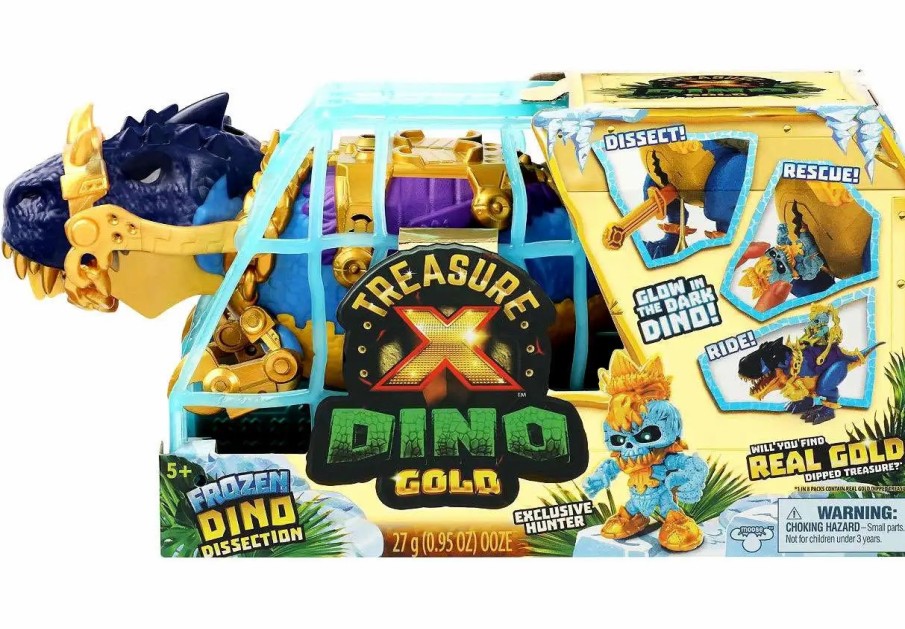 All Brands Moose Toys | Treasure X Dino Gold Frozen Dino Dissection T-Rex Exclusive Set