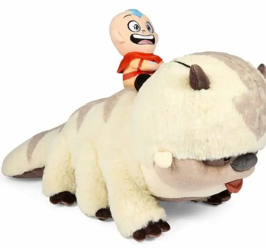 All Brands Kidrobot (NECA) | Nickelodeon Avatar The Last Airbender Appa With Aang 12-Inch Plush (Pre-Order Ships February)