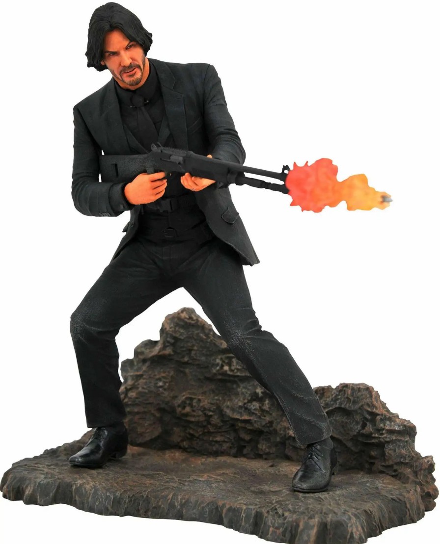 All Brands Diamond Select Toys | Movie Gallery John Wick 9-Inch Pvc Figure Statue [Catacombs]