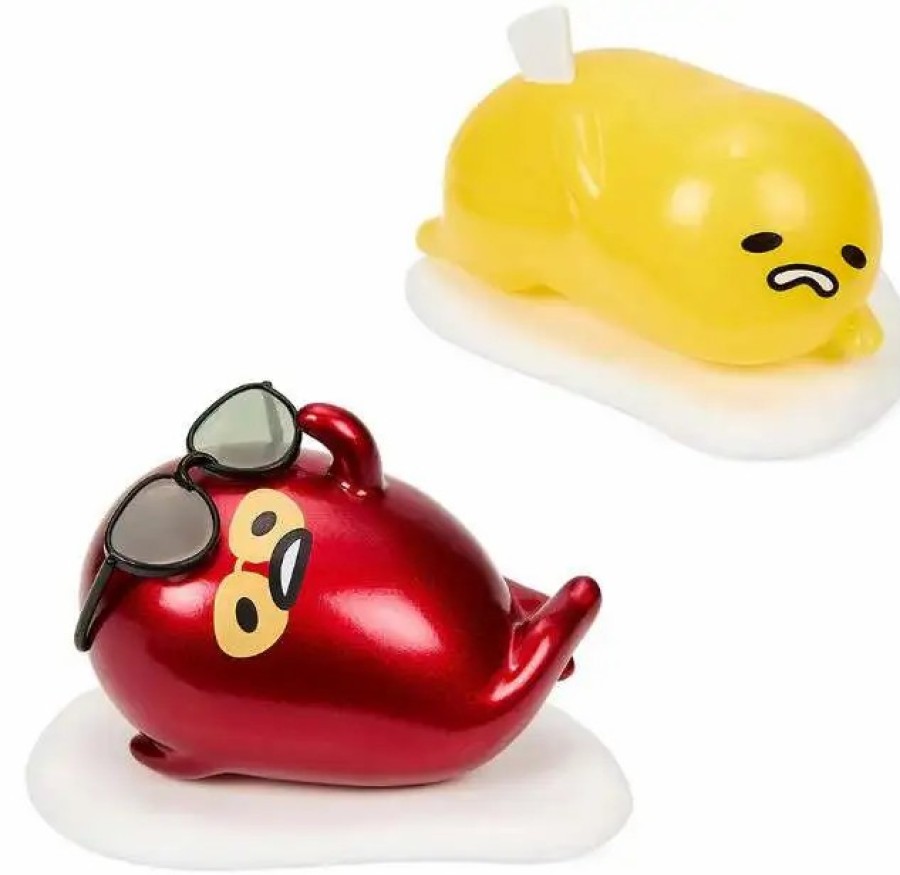 All Brands Kidrobot (NECA) | Sanrio Gudetama Vinyl Mini Figure Sunburned & Shell Stuck 2-Pack [Life Is Pain]