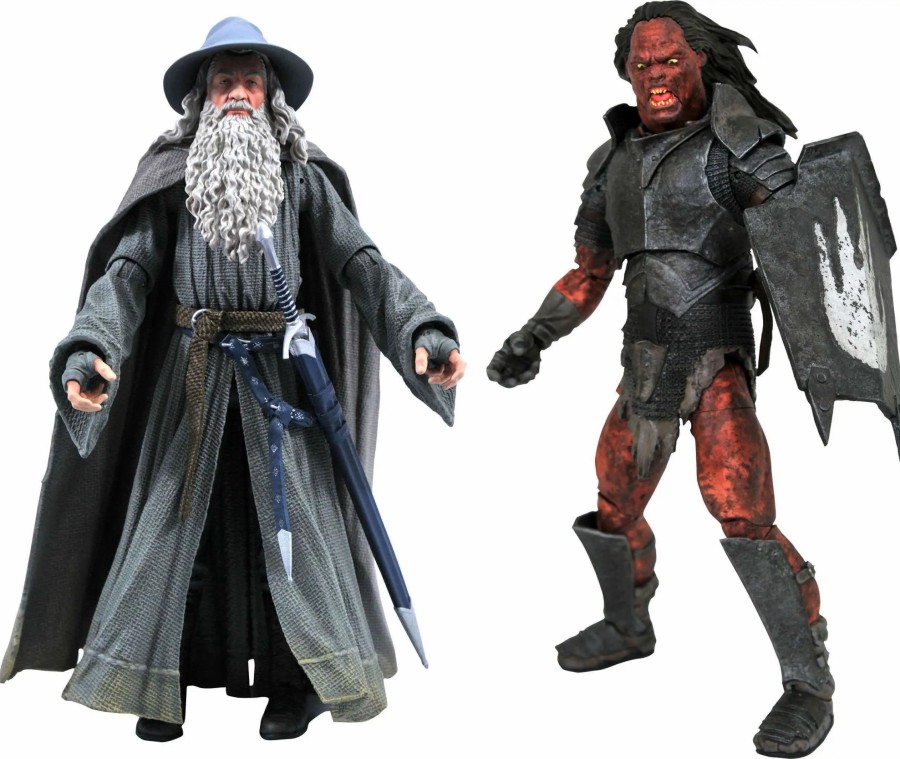 All Brands Diamond Select Toys | Lord Of The Rings Series 4 Gandalf & Uruk-Hai Set Of Both Action Figures