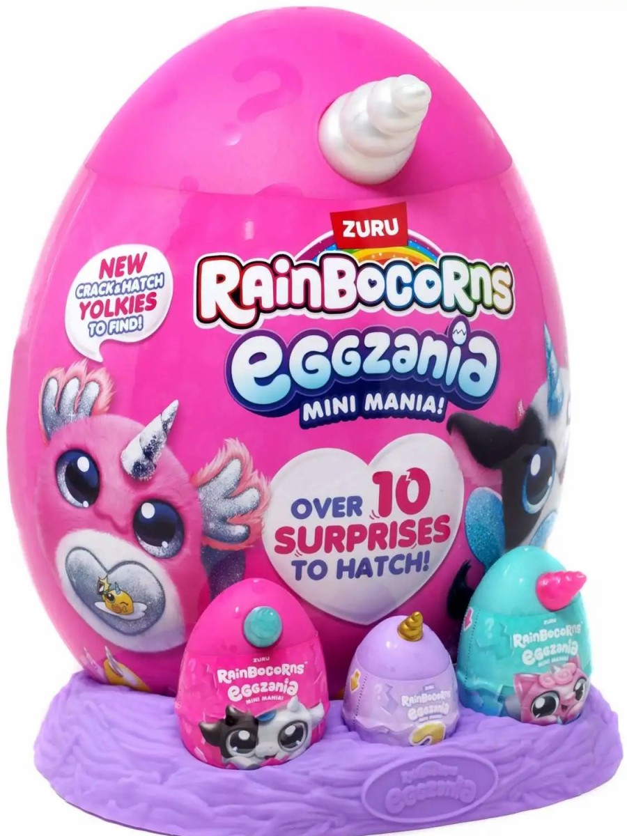 All Brands Zuru Toys | Rainbocorns Eggzania Mini Mania! Mystery Egg Plush [Silver]