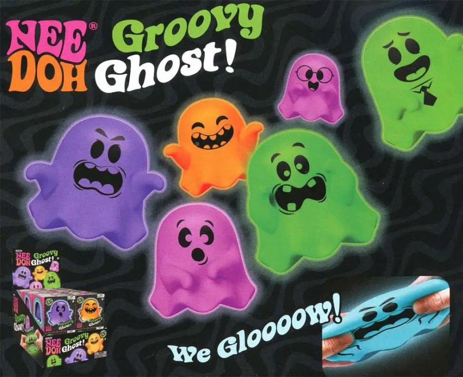 All Brands Schylling | Needoh The Groovy Glob Groovy Ghost! Stress Ball [1 Random Figure] (Pre-Order Ships November)