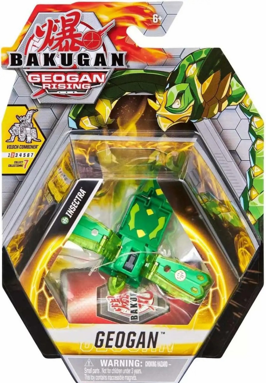 All Brands Spin Master | Bakugan Geogan Rising Insectra Single Figure & Trading Card