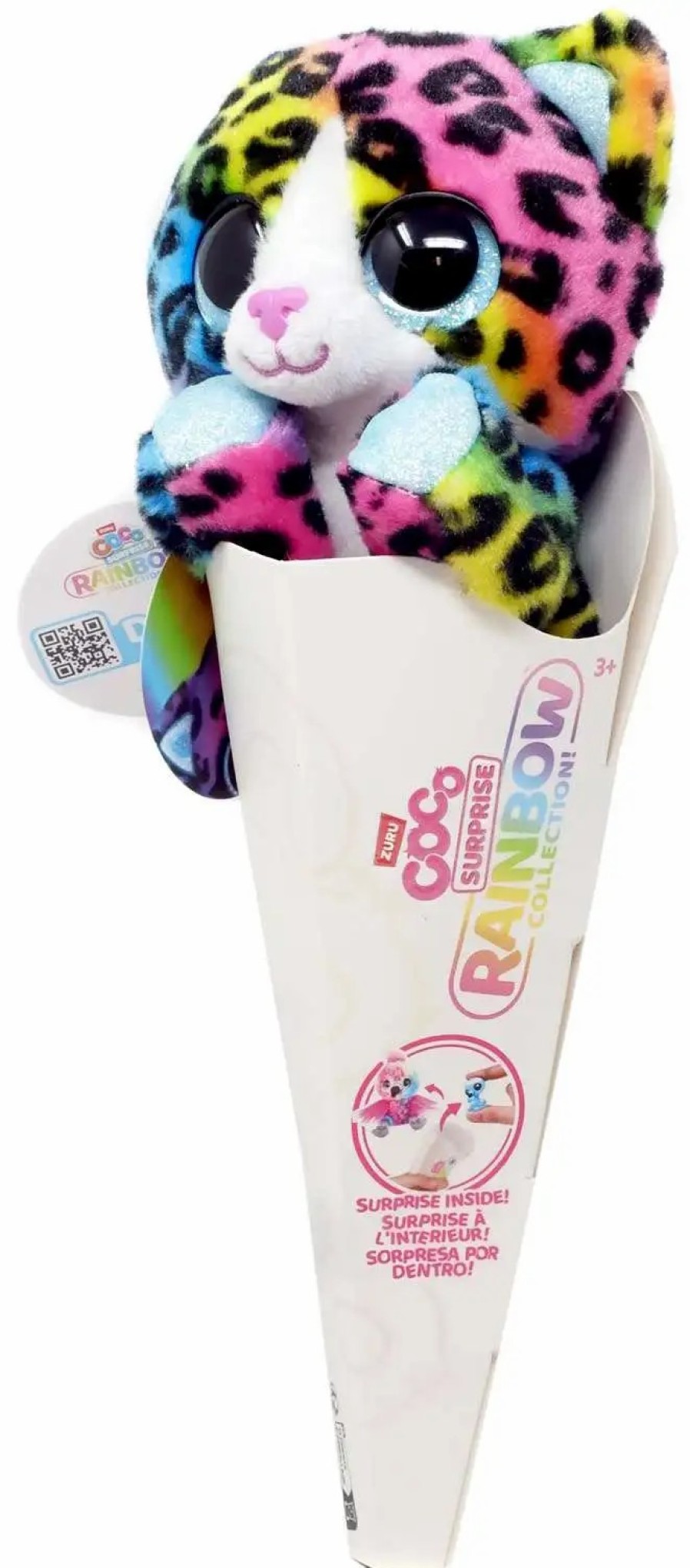 All Brands Zuru Toys | Coco Cones Surprise Rainbow Collection Dotty Plush