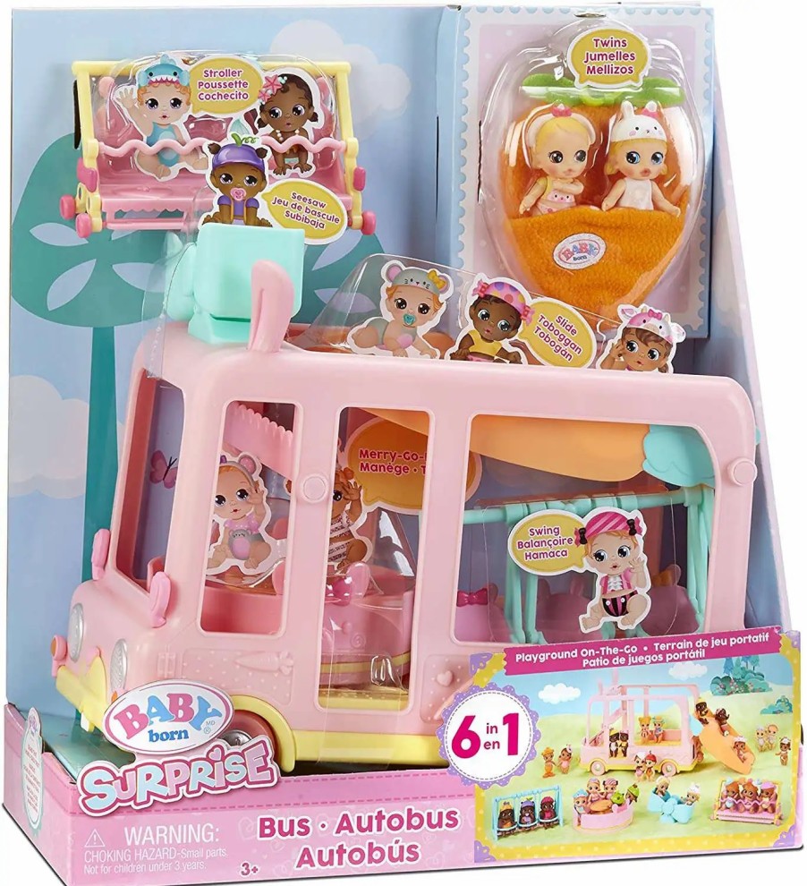 All Brands MGA Entertainment | Baby Born Surprise Mini Babies Bus Playset