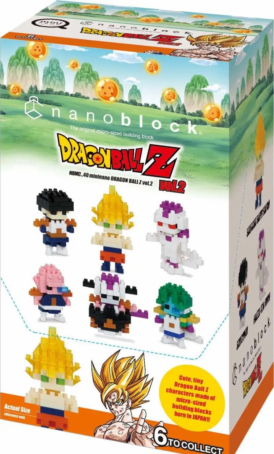 All Brands Kawada | Nanoblock Dragon Ball Z Series 2 2.1-Inch Mystery Box [6 Packs] (Pre-Order Ships March)