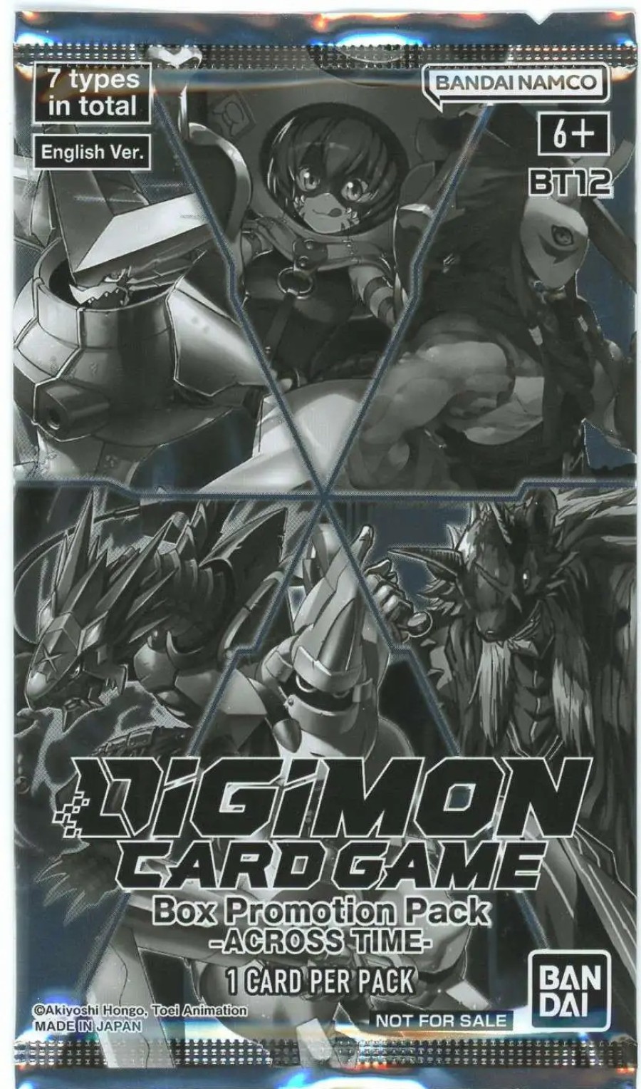 All Brands Bandai | Digimon Trading Card Game Across Time Booster Box Topper Promotion Pack Bt12 [1 Card]