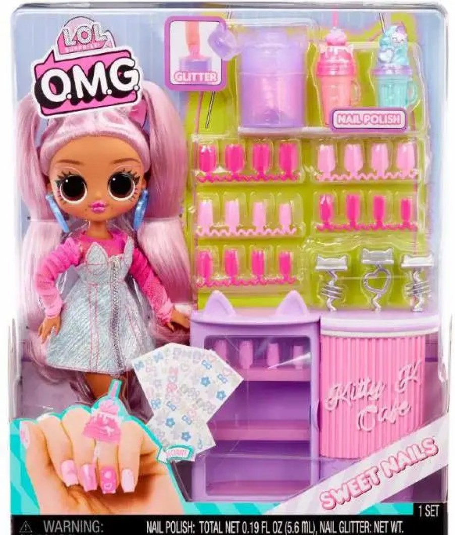 All Brands MGA Entertainment | Lol Surprise Sweet Nails Omg Kitty K Cafe Doll Playset [15 Surprises]