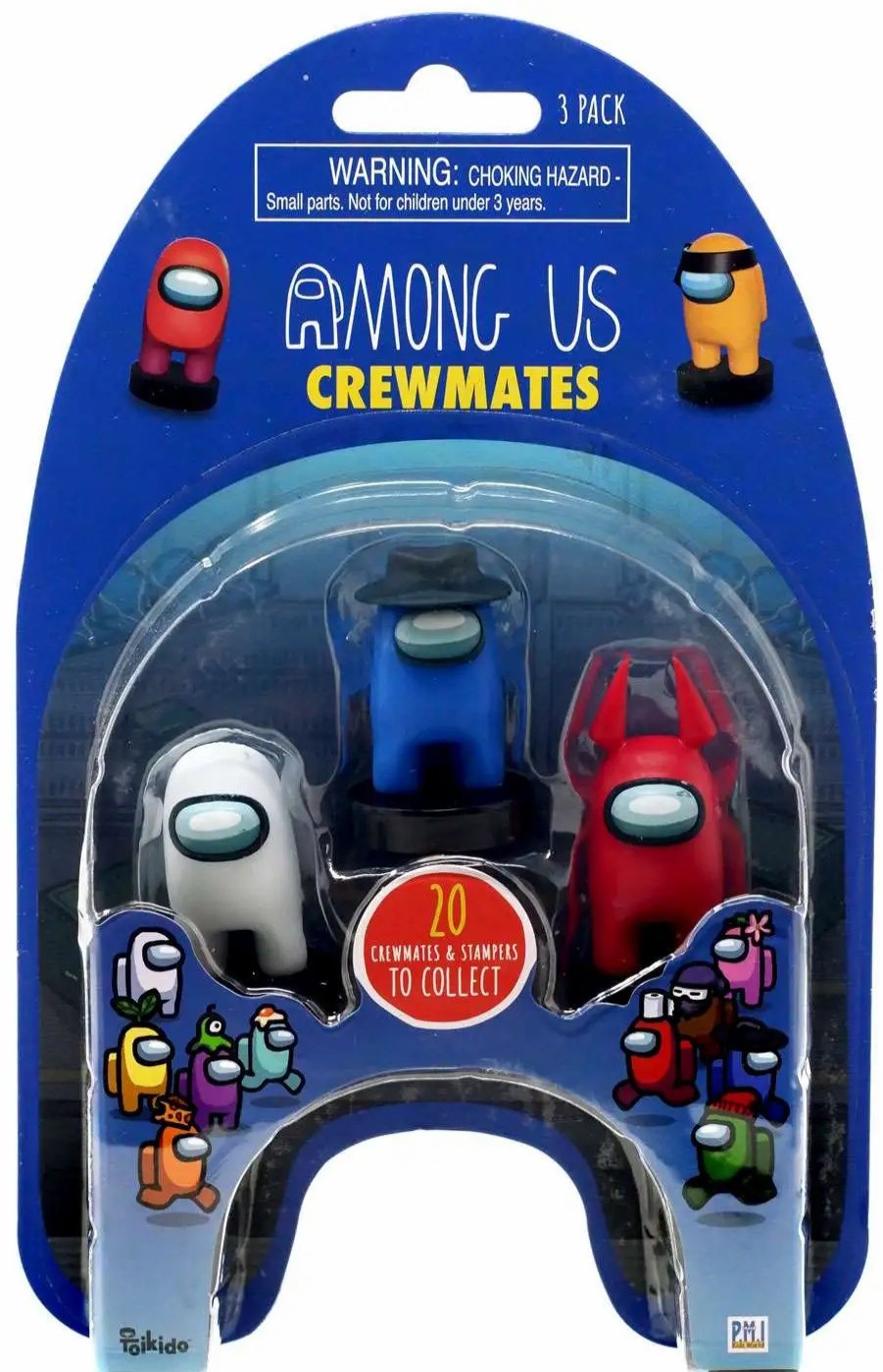 All Brands PMI | Among Us Crewmate Stampers Blister 3-Pack [3 Random Figures]