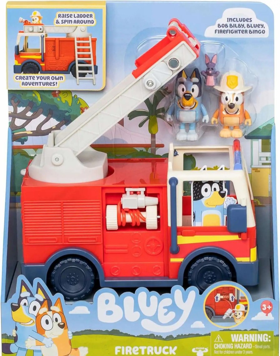 All Brands Moose Toys | Bluey Firetruck Vehicle & Figures