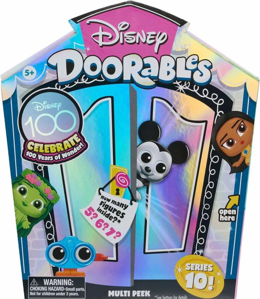 All Brands Moose Toys | Disney Doorables Series 10 Multi Peek Mystery Pack [5, 6 Or 7 Random Figures!]