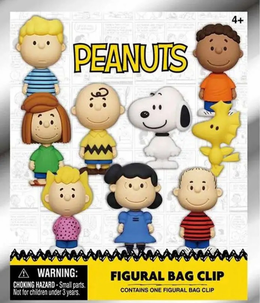 All Brands Monogram | 3D Figural Bag Clip Peanuts Mystery Pack [1 Random Figure]