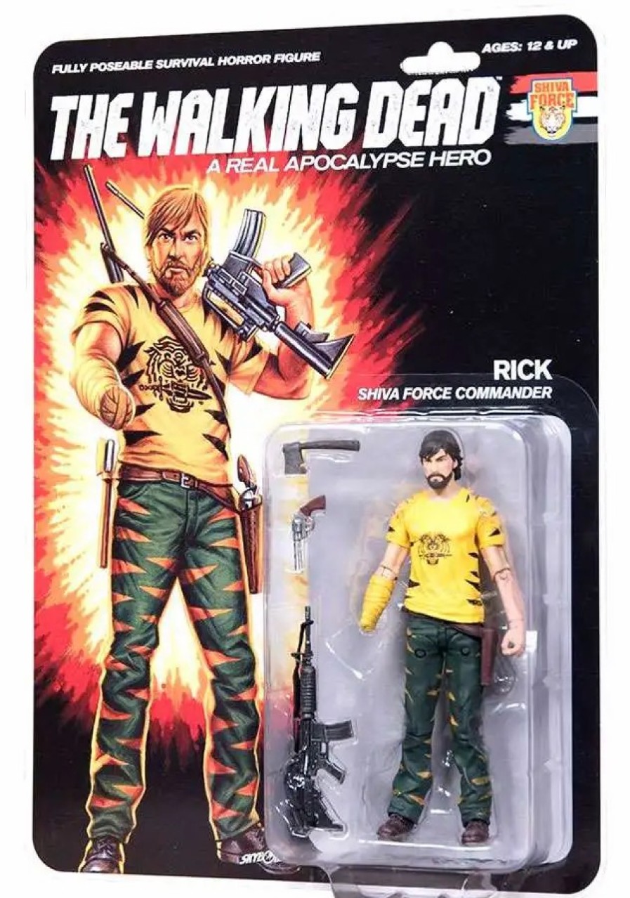 All Brands McFarlane Toys | Mcfarlane Toys The Walking Dead Shiva Force Rick Action Figure [Full Color]