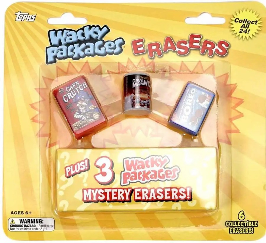 All Brands Topps | Wacky Packages Topps Erasers 6-Pack