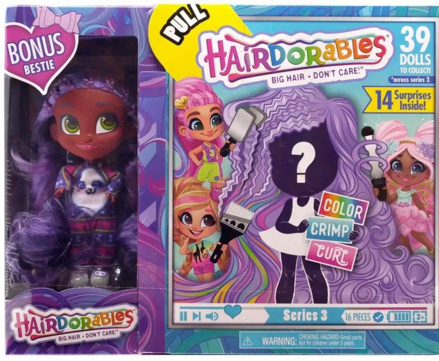 All Brands Just Play | Hairdorables Series 3 Doll Kali Bonus Bestie 2-Pack [Bonus Bestie]